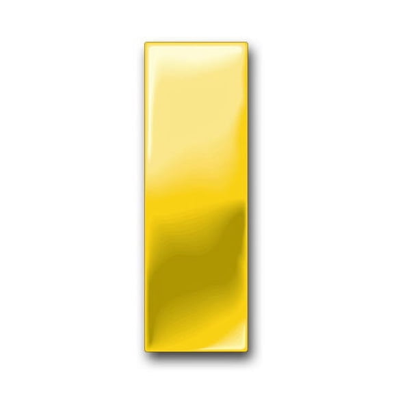 3.8 Inch Air Force Second Lieutenant Officer Rank Insignia Vinyl Transfer Decal