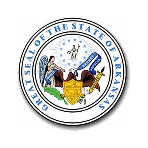 3.8 Inch Arkansas State Seal Vinyl Transfer Decal