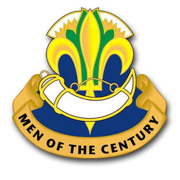 3.8 Inch Army 100th Training Division Unit Crest Vinyl Transfer Decal