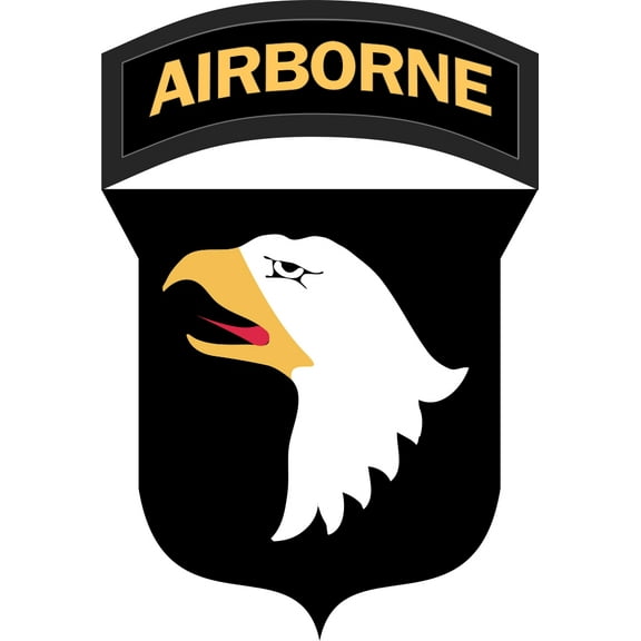 3.8 Inch Army 101st Airborne Division Patch Vinyl Transfer Decal