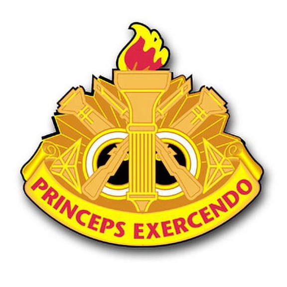 3.8 Inch Army 108th Training Division Unit Crest Vinyl Transfer Decal