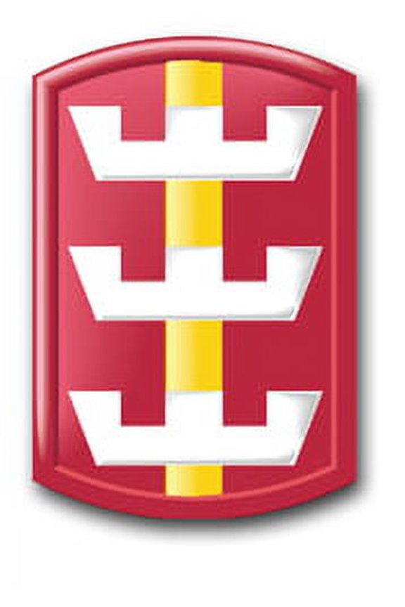 3.8 Inch Army 130th Engineer Brigade Patch Decal