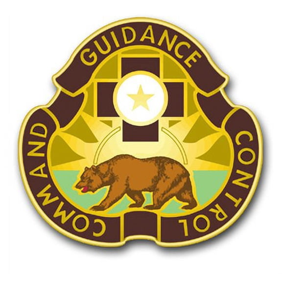 3.8 Inch Army 175th Medical Brigade California Unit Crest Vinyl Transfer Decal