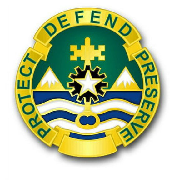3.8 Inch Army 177th Military Police Brigade Michigan Unit Crest Vinyl Transfer Decal