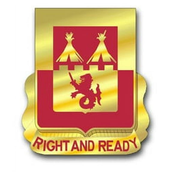 3.8 Inch Army 183rd Field Artillery Division Unit Crest Vinyl Transfer Decal