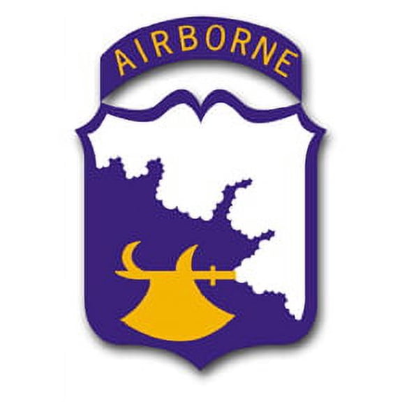 3.8 Inch Army 18th Airborne Division World War II Patch Decal