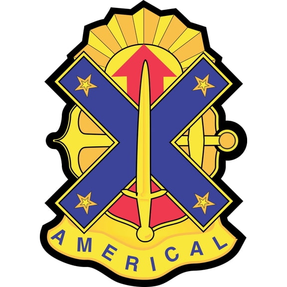 3.8 Inch Army 23rd Infantry Division Unit Crest Vinyl Transfer Decal