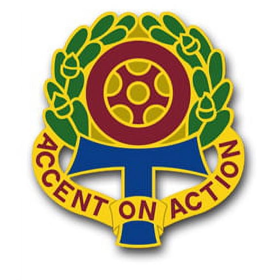 3.8 Inch Army 319th Transport Brigade Unit Crest Vinyl Transfer Decal