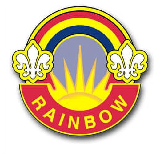 3.8 Inch Army 42nd Infantry Division Unit Crest Vinyl Transfer Decal ...