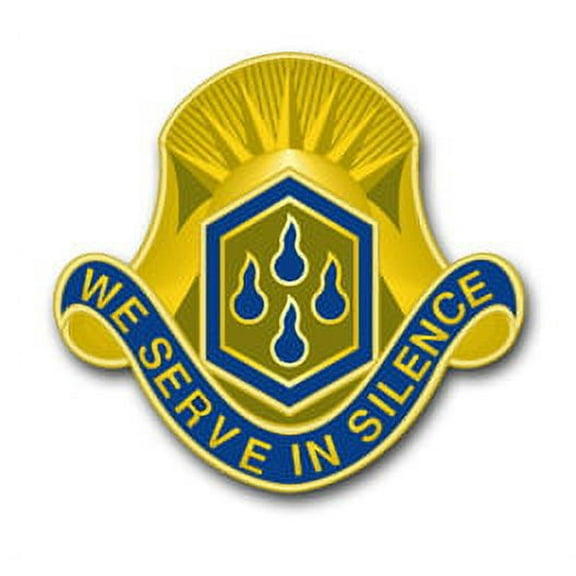 3.8 Inch Army 464th Chemical Brigade USAR Unit Crest Vinyl Transfer Decal