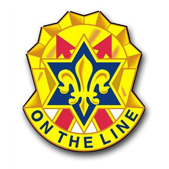 3.8 Inch Army 6th Infantry Division Unit Crest Vinyl Transfer Decal