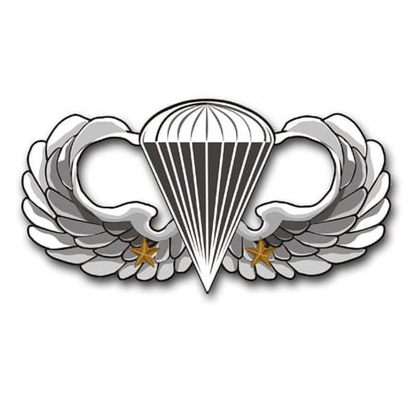 3.8 Inch Army Basic 2 Combat Jump Wings Vinyl Transfer Decal
