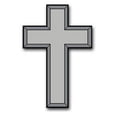 thumbnail image 1 of 3.8 Inch Army Christian Chaplain Corps Decal, 1 of 1