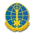 thumbnail image 1 of 3.8 Inch Army Intelligence and Security Command Unit Crest Vinyl Transfer Decal, 1 of 1