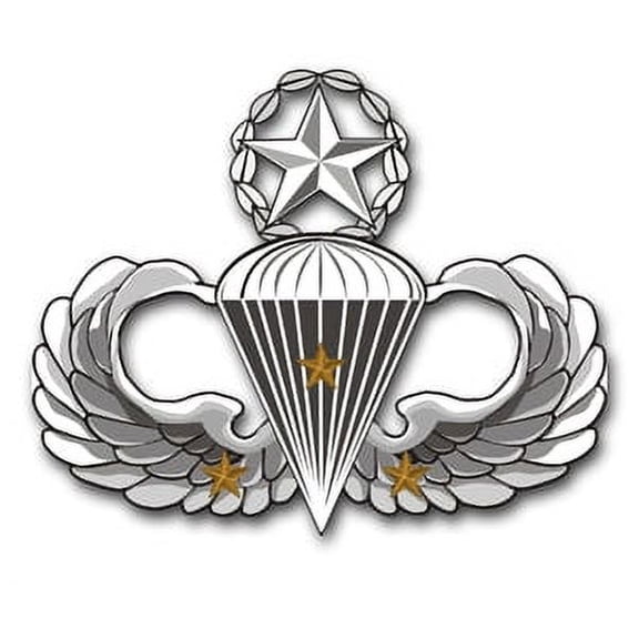 3.8 Inch Army Master 3 Combat Jump Wings Vinyl Transfer Decal
