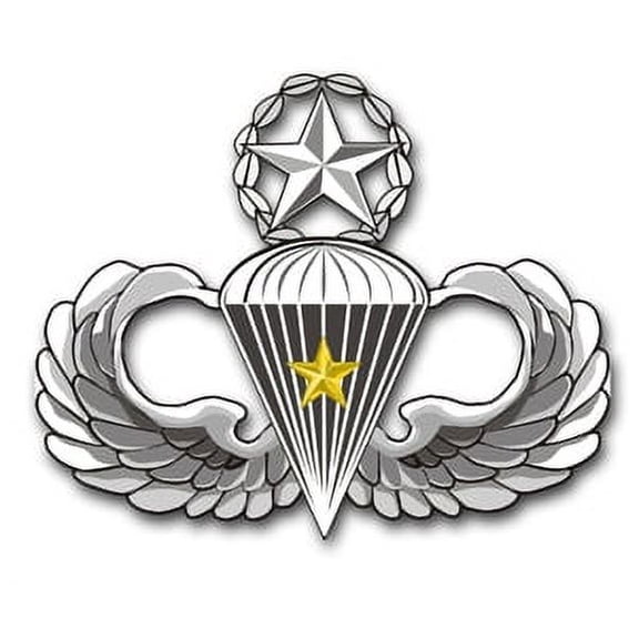 3.8 Inch Army Master 5 Combat Jump Wings Vinyl Transfer Decal
