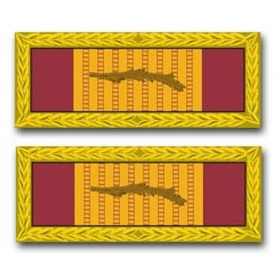 3.8 Inch Army Republic Of Vietnam Gallantry Cross Unit Citation Ribbon Vinyl Transfer Decal