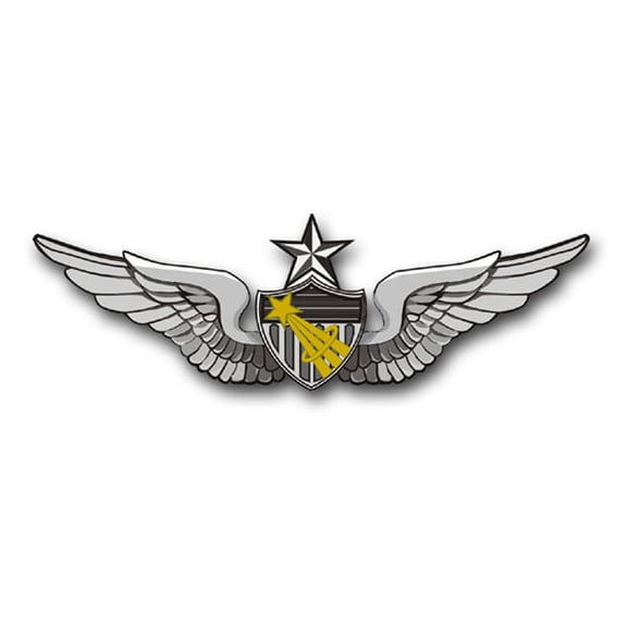3.8 Inch Army Senior Astronaut Wings Vinyl Transfer Decal