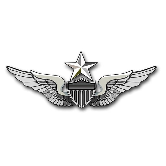 3.8 Inch Army Senior Aviator Wing Vinyl Sticker