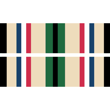 3.8 Inch Army Southwest Asia Service Medal Ribbon Vinyl Transfer Decal
