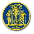 thumbnail image 1 of 3.8 Inch Army Wyoming State Area Command Unit Crest Vinyl Transfer Decal, 1 of 1