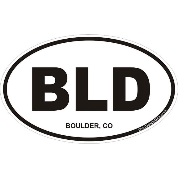3.8 Inch Boulder Colorado Oval Decal