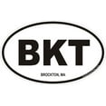 thumbnail image 1 of 3.8 Inch Brockton, Massachusetts Decal Sticker, 1 of 1