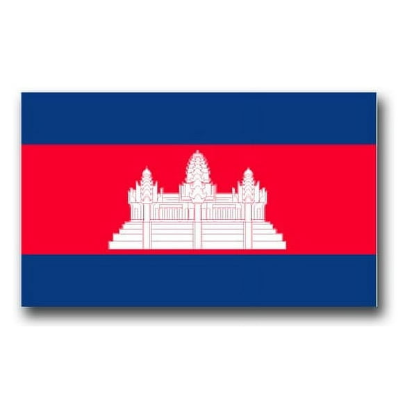 3.8 Inch Cambodia Flag Vinyl Transfer Decal