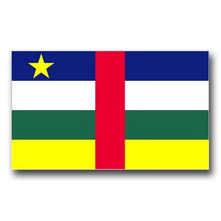 3.8 Inch Central African Republic Flag Vinyl Transfer Decal