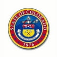thumbnail image 1 of 3.8 Inch Colorado State Seal Vinyl Transfer Decal, 1 of 1