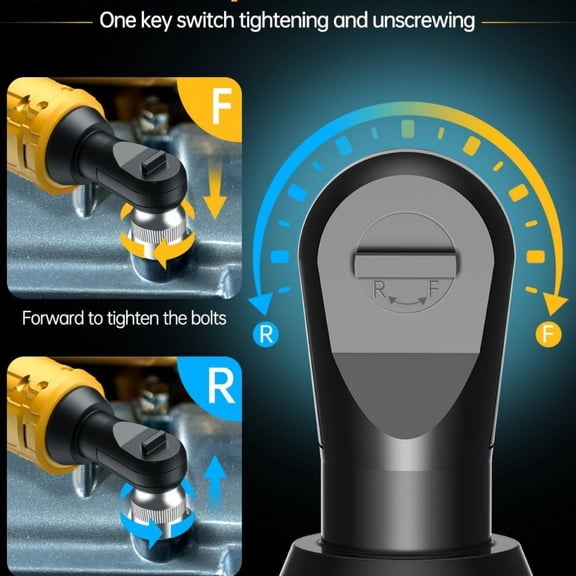 3/8 Inch Cordless Ratchet Wrench, for DEWALT 20V Max Battery, 88Ft-Lbs, 0-400RPM, Electric Ratchet Wrench Set with Variable Speed Trigger, Reinforced Head, R&F Switch, 7 Sockets, 3/8" to 1/4" Adapter