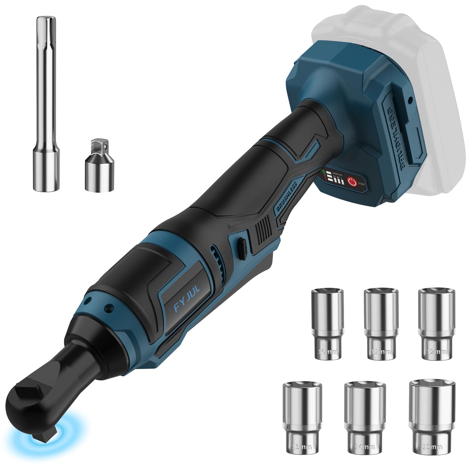 3/8 Inch Cordless Ratchet Wrench Tool Compatible with Makita Battery ...