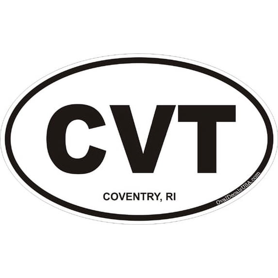 3.8 Inch Coventry Rhode Island Oval Decal