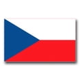 thumbnail image 1 of 3.8 Inch Czech Republic Flag Vinyl Transfer Decal, 1 of 1