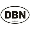 thumbnail image 1 of 3.8 Inch Dearborn Michigan Oval Decal, 1 of 1