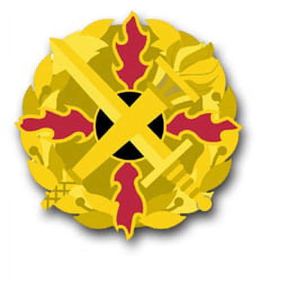 3.8 Inch Defense Ammunition Center and School Unit Crest Vinyl Transfer Decal