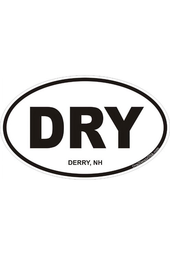 3.8 Inch Derry New Hampshire Oval Decal