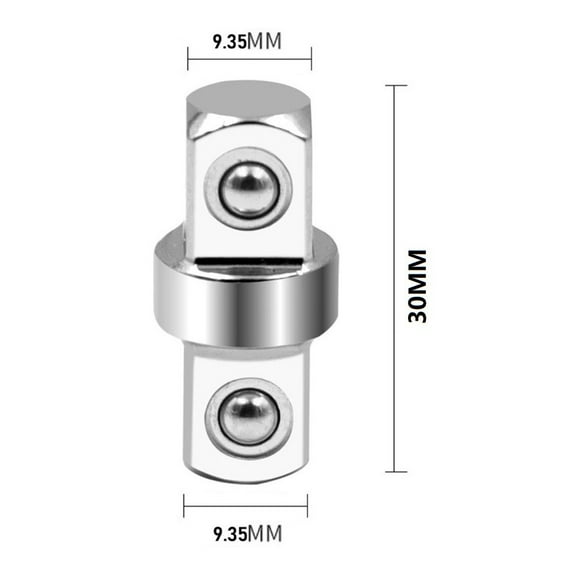 3/8 Inch Double Head Hex Socket Wrench Adapter Extension Rod for Auto Repair and Home Improvement
