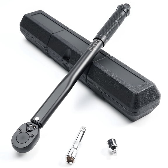 3/8-inch Drive Click Torque Wrench 10-80 ft-lb/13.6-108.5 nm 4 Piece Set