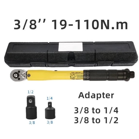 3/8-Inch Drive Click Torque Wrench, 19-110 in.lb, Dual-Direction Torque ...