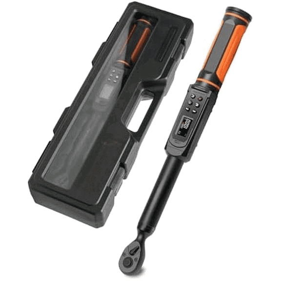 3/8 Inch Drive Digital Torque Wrench, 1.50-99.56Ft. Lb/2.03-135 Nm, Five Units of Measure, 2% High Accuracy, LED and Buzzer Notification, Easy to Read and Operate, 72 Tooth for Bike Motorcycle