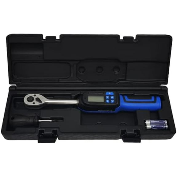 3/8-Inch Drive Digital Torque Wrench (2.2-44.3 ft-lbs/3-60N.m), Electronic Torque Wrench Set with Accurate to 2%, Buzzer, LED Indicator for Automotive, Motorcycle, Bicycle, DIY, Home Repair