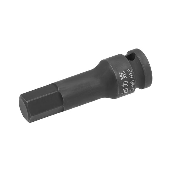 Uxcell 3/8Inch Drive x 0.47" Impact Hex Bit Socket, Metric 2.36" Length, Chrome Molybdenum Steel