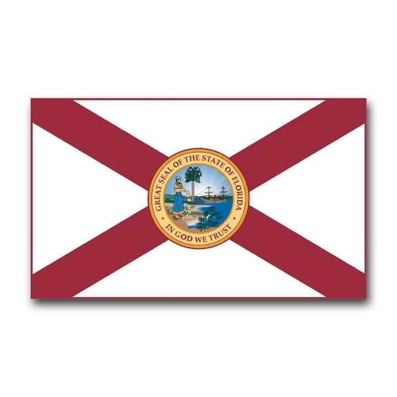 3.8 Inch Florida State Flag Vinyl Transfer Decal
