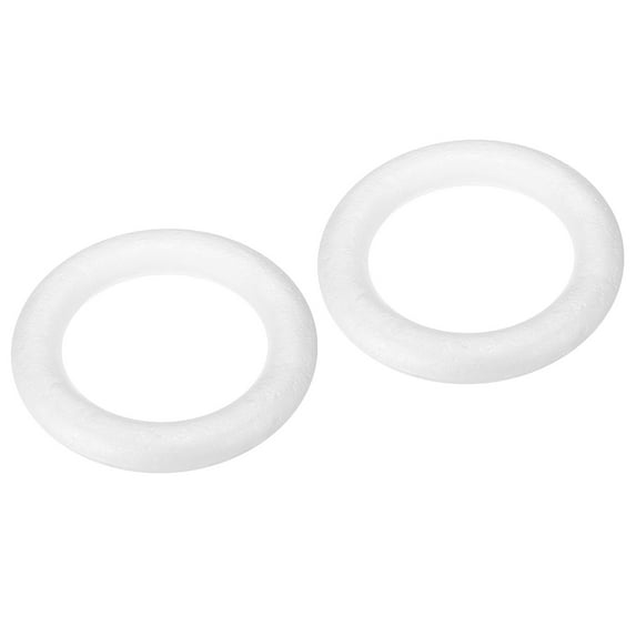 3.8 Inch Foam Wreath Forms Round Craft Rings for DIY Art Crafts Pack of 2