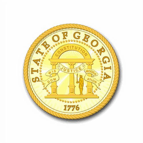 3.8 Inch Georgia State Seal Vinyl Transfer Decal