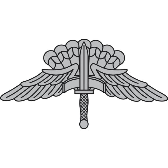 3.8 Inch HALO Basic Parachutist Jump Wings Decal