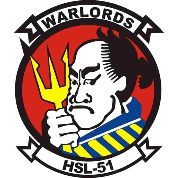 3.8 Inch HSL-51 'Warlords' Patch Decal