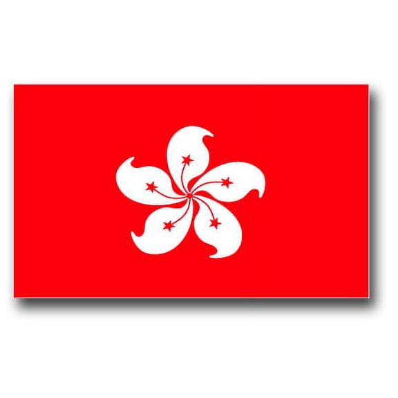 3.8 Inch Hong Kong Flag Vinyl Transfer Decal