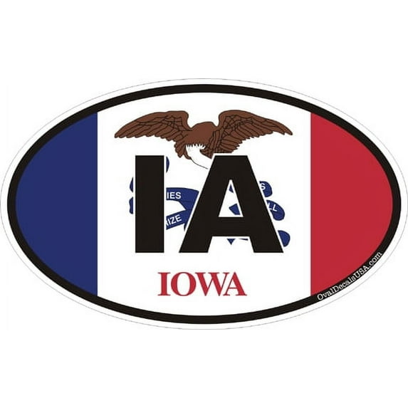3.8 Inch Iowa Decal Sticker